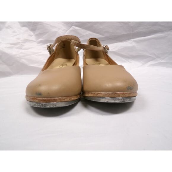 Dance Tap Shoes SoDanca Adult 4.5M Leather Buckle Tan - Picture 2 of 5